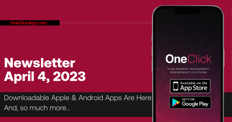 April 2023 OneClick product updates